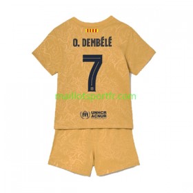 Maillot de Foot FC Barcelone Ousmane Dembele 7 Enfant Exterieur 2022/23